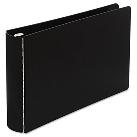 Wilson Jones Wilson Jones 34490 Hvywt Casebound DublLock Round Ring Binder 11 x 17 2in Cap Black 34490
